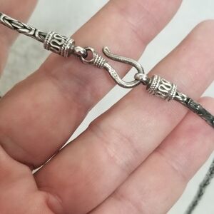 Sterling Silver  Byzantine chain Unisex